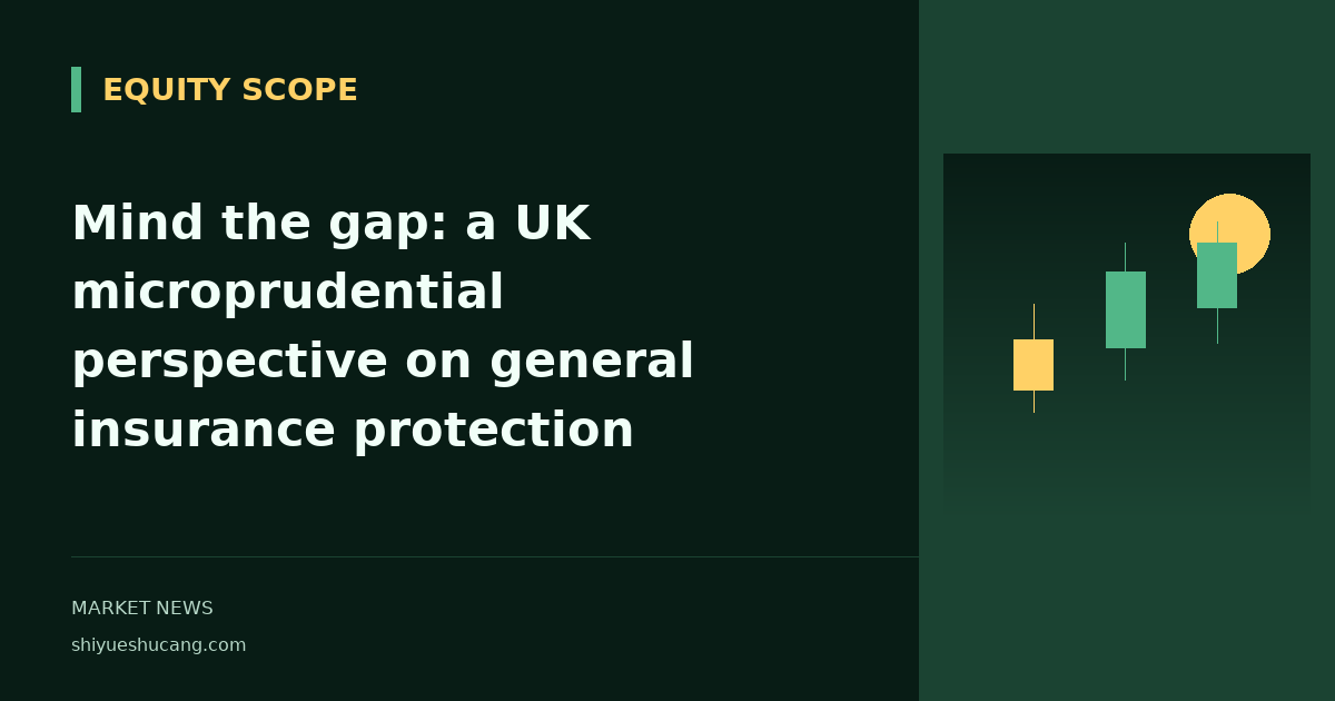 Mind the gap: a UK microprudential perspective on general insurance protection